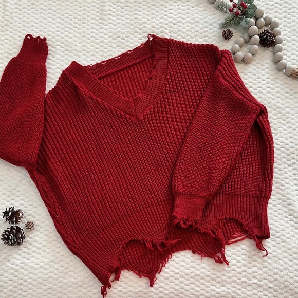 Amazon Tops - 💥Distressed Sweater💥